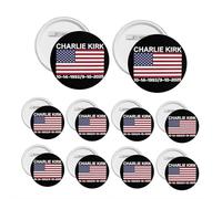 1/10/120PACK I Am Charlie Kirk Pins,Thank You CharlieKirk Button Pin Rest In Peace Charliekirk Round Brooch Badges Accessories For Backpack,Clothes,Hat,Charlie Kirk Merch Collectibles