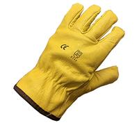 1, 10, 20, 30, 50 or 100 Pairs Himalayan H310 Grain Leather Fleece Lined Drivers Work Wear Glove (1, 8/M)
