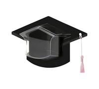 1/10/30/5 Pieces Festival Graduation Cap Candy Cards with Clear Plastic Dome and Decorative Tassels, Large Graduation Cards Set