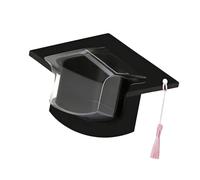 1/10 / 30 / 5Pcs Festival Graduation Cap Shape Candy Cards with Clear Dome and Decorative Tassels Graduation Cap Candy Cards