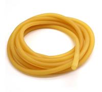 1/10/30M Latex Rubber Hoses ID 1.6~9mm Beige Elastic Tube Bands Yellow(10METERS_ID 2MM X OD 5MM)