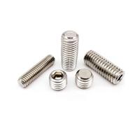 1/10/50pcs M1.6 M2 M2.5 M3 M4 M5 M6 M8 M10 M12 304 A2 Stainless Steel Hexagon Socket Flat End Point Set Screw Grub Headless Bolt(8mm,50pcs M2)
