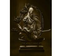 1/10 Ancient Fantasy Soldier Bust Resin Model Figure Kit, Historical Fantasy Display Bust, Unassembled Unpainted, Large-Scale Painter Kit