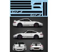 1/10 Decals For Porsche 911 GT3 Tamiya T/C Black Strips TB Decal TBD888