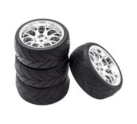 1/10 Drift Car Tire 12mm Adapter Racing Vehicle Replacement Modification Parts Model Car Accessories Remote Control Tire Set 4