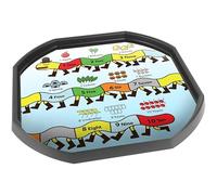 1-10 Number Line Centipede Vinyl Tuff Tray Insert - 60 x 60 cm - Ideal for Mini Tuff Spot Tuff Tray - Tuff Tray NOT Included