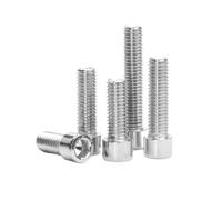 1-10 pcs hexagon socket head screws 201 stainless steel M3 M4 M5 M6 M8 M10 M12 hexagon head bolts without rolling pattern GB70(30mm,M8 5pcs)