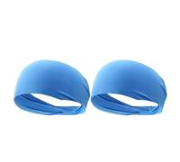 1-10 Pcs Ultra-Thin Sports Sweatband Breathable Sweat Absorbent Headband Elastic Hair Band Soft Outdoor Sport Yoga(Blue 2pcs)