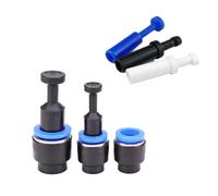 1/10 Piece Pneumatic Connector Quick Plastic Pipe PP PPF 4mm 6mm 8mm 10mm 12mm 14mm 16MM Air Pipe Sealing Connector(Blue PPF10,5PCS)