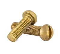 1-10 Pieces Of M2, .5, M3, M4, M5, M6, M8, M10 Solid Brass Semi-circular Disc Heads, Mushroom, Slotting, Machine Screws And Bolts(5/16-16)