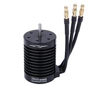 1/10 RC Brushless Motor High Performance 4370KV 4Pole Sensorless Motor with High Torque Design for 1/10 Scale RC Cars Black 36x50mm
