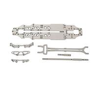 1/10 RC Car Chassis Kit Carbon Fiber Upgrade Replacement Parts High Performance Lightweight Durable Strong Rigidity Enhanced Drift Performance for XPRESS ARROW AT1S 1:10 Scale RC (Silver SSG)