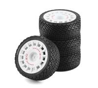 1/10 RC Racing Car Tires On Road Tyre Wheel for Tamiya TT01 TT02 XV01 TA06 PTG-2 HPI WR8 HSP /10 RC Car Upgrades Parts(White)