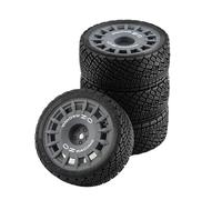 1/10 RC Racing Car Tires On Road Tyre Wheel for Tamiya TT01 TT02 XV01 TA06 PTG-2 HPI WR8 HSP /10 RC Car Upgrades Parts(Grey)