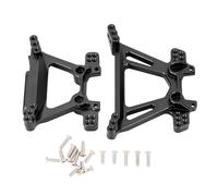 1/10 RC Shock Tower Set Aluminum Alloy Lightweight Shock Absorption Front Rear Shock Tower Set for BL 2S SLASH 4X4 Trucks (Black)