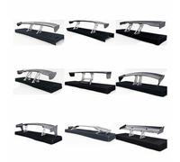 1/10 Scale RC Car Plastic Carbon Fiber Pattern Rear Wing Spolier Drift On Road Black(HY00446)
