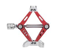 1:10 Scale RC Crawler Scissor Jack, Adjustable Metal Jack for RC Car, Realistic Black and Red Powder - Coated Accessory with Durable Construction for Off - Road