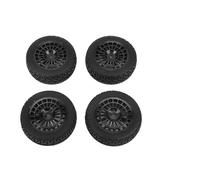 1/10 Tour Car Tires Rally Racing Performance Upgrade Set (Black)
