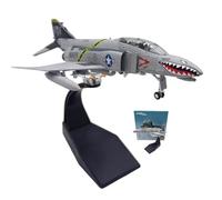 1/100 F-4C Phantom Ⅱ Fighter Jet Model diecast plane Metal Aircraft Airplanes Military Aircraft Pre-Build Replica Display kit for Collection Aviation Enthusiasts