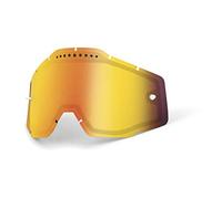 1 100% Racecraft/Accuri/STRTA Vented Dual Pane Lens Anti-Fog, Red, One Size