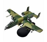 1/100 Scale A-10 A10 Thunderbolt II for Warthog Hog Attack Plane Fighter Diecast Metal Aircraft Model Miniatures Set(A-10A Warthog MC)