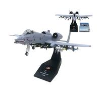 1/100 Scale A-10 Thunderbolt II Warthog Metal Alloy Die-Cast Pre-Assembled Fighter Attack Aircraft Model Premium Collectible Display for Military Enthusiasts Aviation and Adult