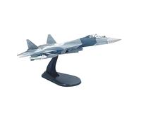 1/100 Scale SU-57 Fighter Diecast Model Alloy Aircraft Display with Stand for Collectors Home Office Decor