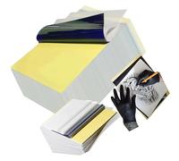 1. 100-Sheet Thermal Transfer Paper 4-Layer Carbon Stencil Sheets for Precise Design & Practice Thermal Tattooing Stencil Paper