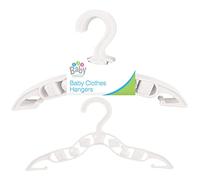 1-100 x Baby Hangers | WHITE | BLUE | PINK | Toddler Children Kids Unisex Clothes Shirts New Basics Coat Trouser Nursery Clothing (100 x Hangers, WHITE)