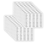 1-1000 Numbered Sticker Labels (0.78"x1.57"), 20 Sheets Waterproof Adhesive Number Tags for Warehouse, Shipping & Organization - Self-Adhesive Inventory Labels for Storage Boxes, Jars & Classroom