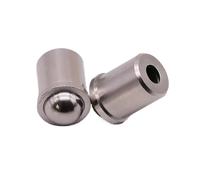 1-100pcs D3 D4 D5 D6 D8 D10 D12 Positioning Ball Screws 304 Stainless Steel Press-in Type Spring Ball Head Plunger(D12xL16,10pcs)