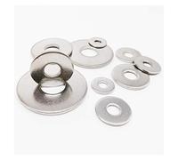 1-100pcs Flat Washers, Metal Washers, Stainless Steel Washers, Ordinary Washers, M2.5 M3 M3.5 M5 M6 M8 M10 M12 M14 M16 Screw Bolts Fastener Processing(10pcs M8)