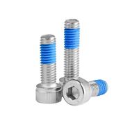 1-100pcs M2/M2.5/M3/M4/M5/M6/M8/M10/M12/M14/M16 304 Stainless Steel Cylindrical Head Hexagon Socket Screws with Anti-slip Glue-dot, M5x8mm(20pcs)