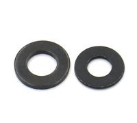 1-100pcs M2 M2.5 M3 M4 M5 M6 M8 M10 M12 M14 M16 M18 M20 M22-M45 Grade 8.8 Black Carbon Steel Flat Washer Plain(M2x5x0.5 x 100pcs)