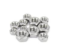 1-100pcs M2 M2.5 M3 M4 M5 M6 M8 M10 M12 M14 M16 M20 M24 M27 M30 M33 304 Stainless Steel Hex Hexagon Nut Screw Bolt Cap Lock Nuts(M1.2 100pcs)