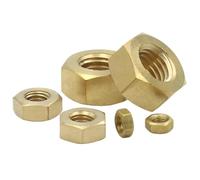 1-100pcs Solid Brass Copper Hex Hexagon Nut For M1.4 .6 M2 .5 M3 M4 M5 M6 M8 M10 M12 M14 M16 M18 M20 Screw Bolt(M2.5 (50PCS))