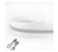 1-10M 5# Nylon Zippers by Meter Garment Bag Zipper Slider Puller Shoes Zips Pull Repair Kits DIY Clothes Sewing Accessories(Light Blue,3.0M)