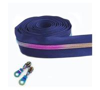 1-10M 5# Nylon Zippers by Meter Garment Bag Zipper Slider Puller Shoes Zips Pull Repair Kits DIY Clothes Sewing Accessories(Colorful,2M)