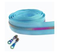 1-10M 5# Nylon Zippers by Meter Garment Bag Zipper Slider Puller Shoes Zips Pull Repair Kits DIY Clothes Sewing Accessories(F Yellow,5M)