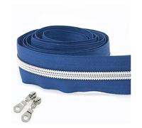 1-10M 5# Nylon Zippers by Meter Garment Bag Zipper Slider Puller Shoes Zips Pull Repair Kits DIY Clothes Sewing Accessories(Light Purple,3.0M)