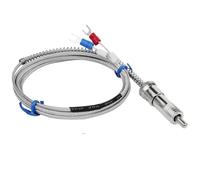 1~10m Bayonet M8 M12 K PT100 Type Compression Spring Shielded Wire Thermocouple 1Pcs(M12 PT100 Type 7m)