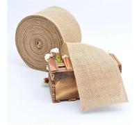 1-10Meters/Roll Natural Jute Burlap Lace Hessian Hemp Ribbon Vintage Rustic Wedding Party Decor DIY Crafts(40mm Width,10 Meter)