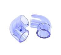 1-10PC 20-110mm UPVC Pipe 90 Degree Equal Elbow Connector Aquarium Fish Tank Transparent Garden Irrigation Water Supply Fittings(75mm,1 pcs)