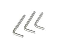 1-10pcs 304 Stainless Steel 7-Shaped Screw/Square Screw/L-Shaped Screw/7-Shaped Anchor Bolt M4 M5 M6 M8 M10 M12(5pcs M4X60)