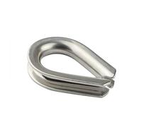 1-10pcs 304 Stainless Steel M1.5 M2 M3 M4-M16 Wire Rope Protective Sleeve - Triangular Chicken Heart Ring Cable Fixing Workpiece(M14-1pcs)