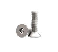 1-10pcs 316 Stainless Steel M4 M5 M6 M8 M10 M12 Hexagon Socket Head Flat Countersunk Allen Bolt Screw L=40-65mm DIN7991(50mm,1pc M12)