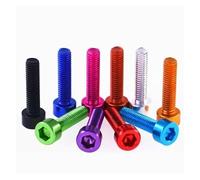 1-10pcs aluminum allen scerw din912 M6*8/10/12/15/20/25/30/40mm colourful aluminum hex socket cap head machine screw bolts(Pink,1PCS_M6X25MM)