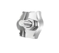 1-10pcs Clamps, Wire Cord Clamps, Stainless Steel 304 Cable Clamps, Wire Rope Steel Cable Fixing Clip M2-M3-M4-M5-M6-M8(M4-(5PCS))