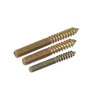 1-10pcs Double End Self Tapping Screws Sharp-tailed Double Headed Tapping Screw Furniture Connectors Hanger Bolt M6/M8(10Pcs,M6x40)