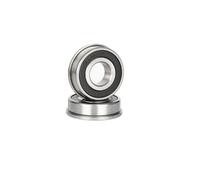 1~10pcs F6204-2RS Flanged Ball Bearing 20x47x14mm, Shielded Sealed Bearing | Flanged deep groove bearing. Chrome steel, P6 precision, 14,000 RPM. For motors and machinery(1pcs)